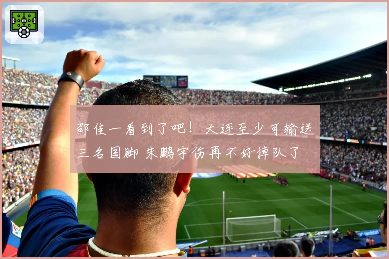 邵佳一看到了吧！大连至少可输送三名国脚 朱鹏宇伤再不好掉队了